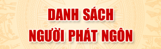 Danh sách người phát ngôn