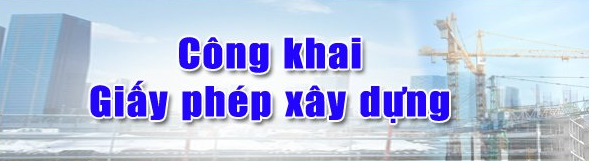 Công khai giấy phép xây dựng