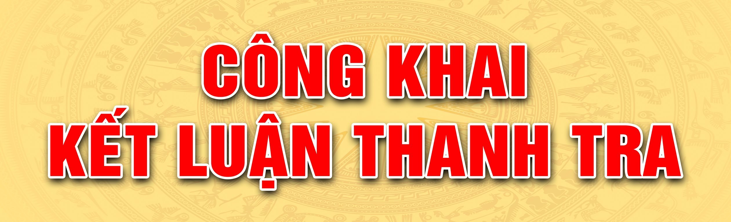 Công bố kết quả thanh tra