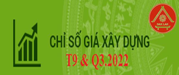 Công bố Tập chỉ số giá xây dựng tháng 9 và quý III năm 2022