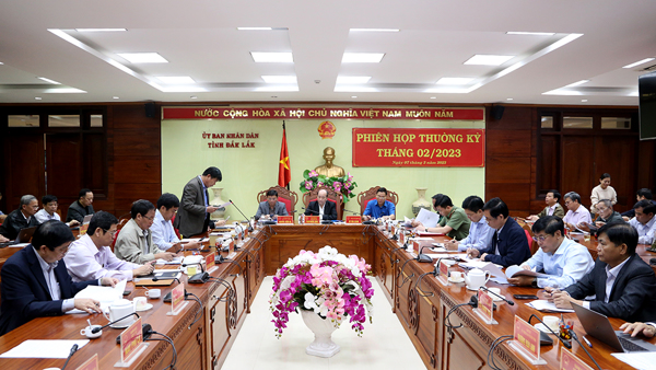 UBND tỉnh tổ chức Phiên họp thường kỳ tháng 2/2023