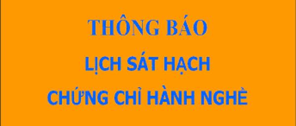 THÔNG BÁO Về tiếp nhận hồ sơ đăng ký và tổ chức thi sát hạch phục vụ cấp chứng chỉ hành nghề hoạt động xây dựng của cá nhân đợt II năm 2019