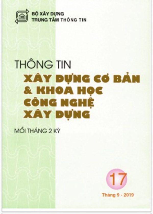 Thông tin Xây dựng cơ bản và Khoa học công nghệ xây dựng - Số 17/2019